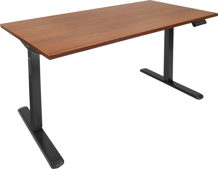Mount-It! Extra Wide Electric Sit-Stand Desk with Adjustable Height Standing Desk Computer Desk Home Office