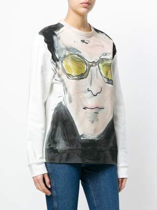 Moncler portrait print sweatshirt