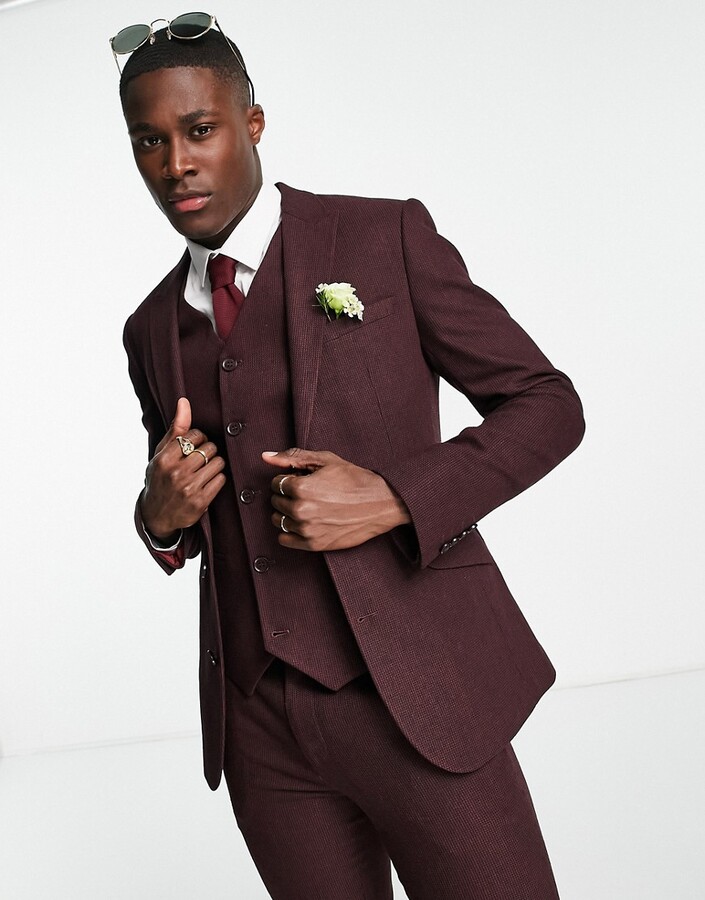 Burgundy Suit Men | Shop the world's largest collection of fashion 
