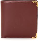 Thumbnail for your product : Cartier Pre-Owned Maroon Leather Billfold Wallet