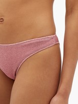 Thumbnail for your product : Oseree Lumiere Bi-colour Metallic Bikini - Pink Silver