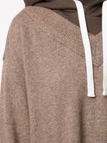 Thumbnail for your product : GOEN.J Hooded layered knit dress