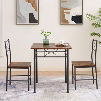 Ophelia & Co. 3-Piece Kitchen Dining Room Table Set