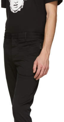 Balmain Black Washed Casual Trousers