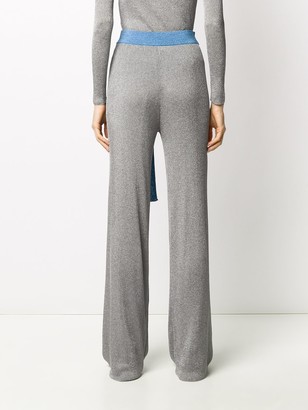 M Missoni Ribbed Flared Trousers