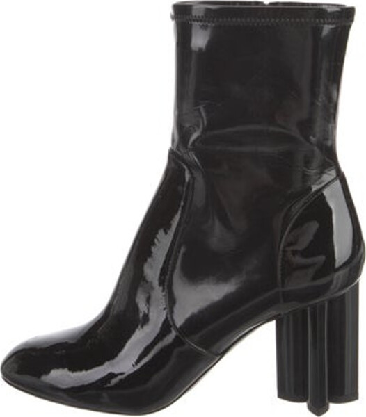 Louis Vuitton Patent Leather Sock Boots - Black Boots, Shoes