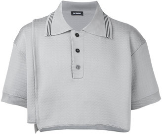 Raf Simons cropped polo shirt - men - Polypropylene - One Size