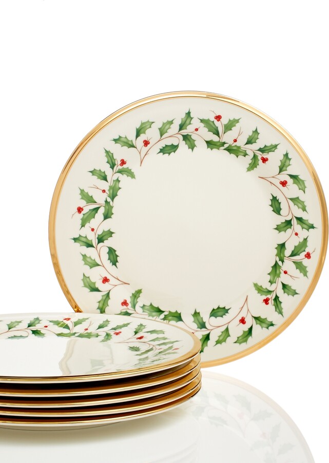 Lenox Holiday Salad Plates, Set of 6