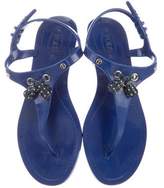Thumbnail for your product : Tod's Rubberized Thong Sandals