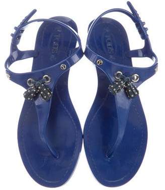 Tod's Rubberized Thong Sandals