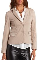 Thumbnail for your product : Charlotte Russe Long Sleeve Structured Blazer