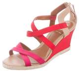 Thumbnail for your product : Fendi Grosgrain Wedge Sandals Red Grosgrain Wedge Sandals