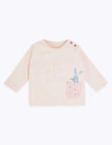 Thumbnail for your product : Marks and Spencer 2 Pack Pure Cotton Bunny Print Tops (7lbs-3 Yrs)