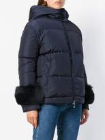 Thumbnail for your product : Moncler fur-embellished down jacket