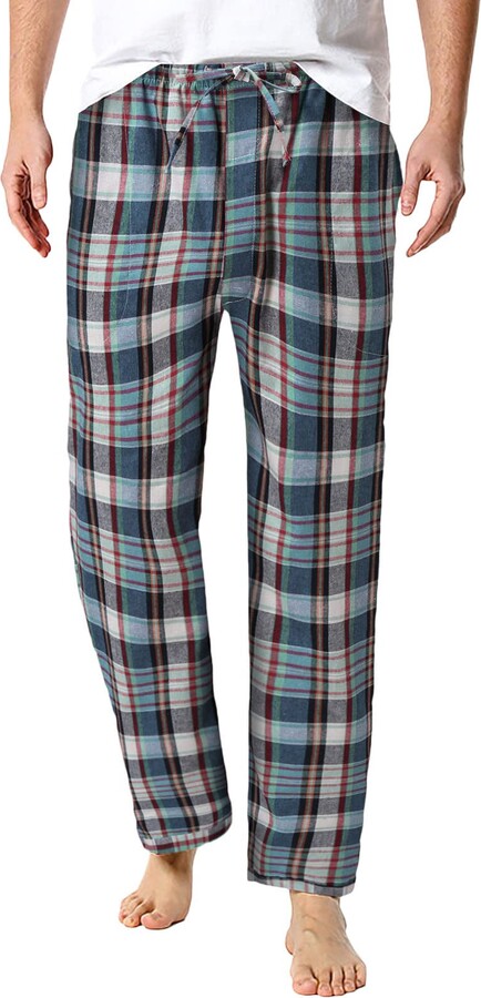 MILAX Lightweight Loose Plaid Pajama Pants Lounge Pants Loungewear  Nightwear Trousers Men's Pyjamas Lounge Pants Men's Sleepwear Lounge Wear  Mens ...