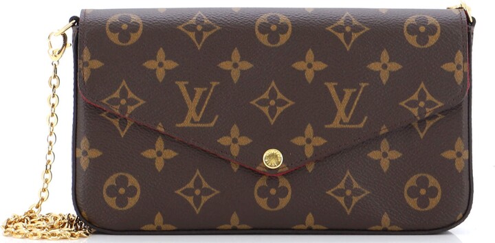 Louis Vuitton LV Felicie Pochette Monogram Envelope Bag Shoulder Bag