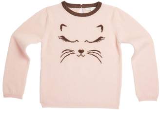 Marie Chantal Girls Cat Cashmere Sweater