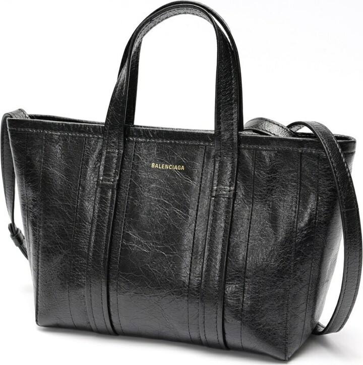 Balenciaga Black Leather Tote Bag (Pre-Owned)