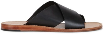 Dolce & Gabbana Cross-Strap Leather Sandals