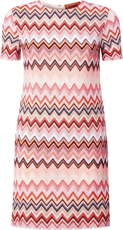 Missoni Zigzag-Pattern Mini Dress