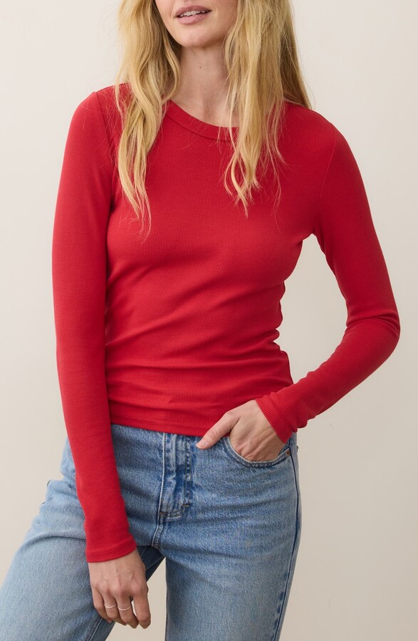 Marine Layer Lexi Sun-In Rib Long Sleeve T-Shirt