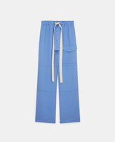 Thumbnail for your product : Stella McCartney Twill Belted Cargo Trousers, Woman, Cornflower Blue