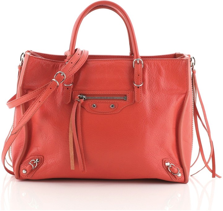Balenciaga Papier A6 Zip Around Classic Studs Bag Leather - ShopStyle