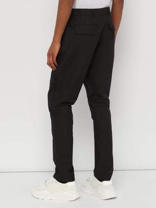 Givenchy Mid-rise Cotton-blend Cargo Trousers - Mens - Black
