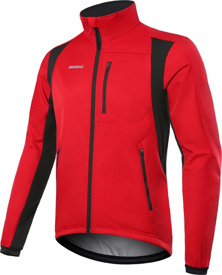 BERGRISAR Cycling Jacket for Men Winter WaterResistant Thermal Bike