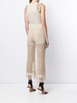 Thumbnail for your product : Muller of Yoshio Kubo Wide-Leg Fringed Trousers