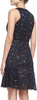 Thumbnail for your product : Shoshanna Sleeveless Confetti Lace Overlay Dress