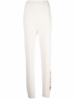 Thumbnail for your product : Love Moschino Cable-Knit Slim-Cut Trousers