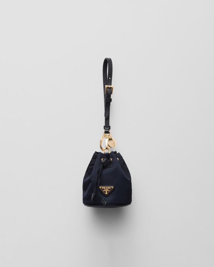 Prada Mini Icon Re-Nylon keychain charm