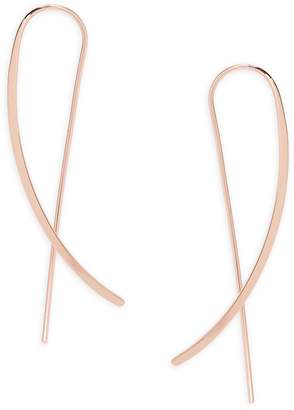 Saks Fifth Avenue Women's 14K Rose Gold Crossover Thread Earrings