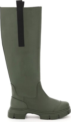 Ganni Country Slip-On Knee-High Boots