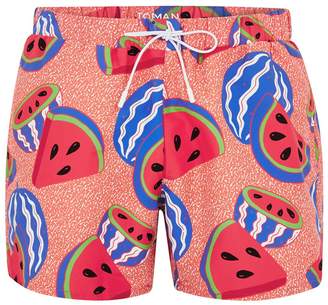 Topman Pink Melons Swim Shorts