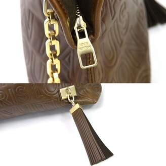 Whisper leather handbag Louis Vuitton Brown in Leather - 25471620