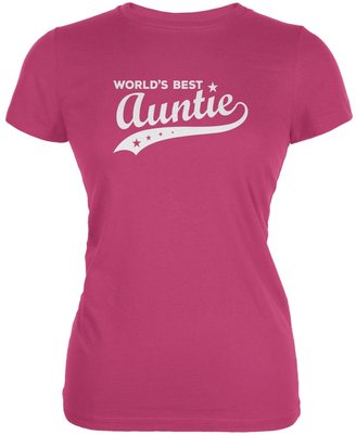 Tee's Plus World's Best Auntie Berry Juniors Soft T-Shirt