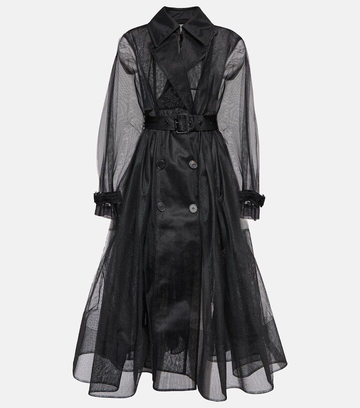 Alexander McQueen Exploded pleated tulle trench coat