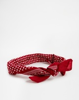 Thumbnail for your product : ASOS Bandana Dots Print Headscarf Neckerchief