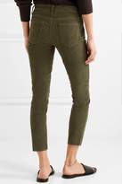 Thumbnail for your product : Current/Elliott The Stiletto Corduroy Skinny Pants - Green