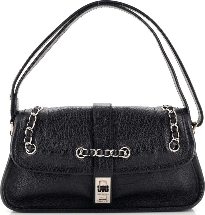Chanel Vintage Mademoiselle Lock Flap Bag Leather Small - ShopStyle