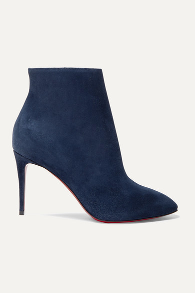 womens navy blue ankle boots
