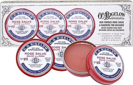 C.O. Bigelow Rose Salve Tin Trio