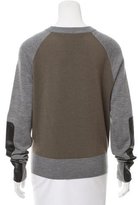 Thumbnail for your product : Reed Krakoff Leather-Trimmed Printed Sweater