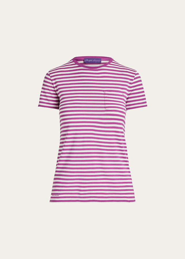 Ralph Lauren Collection Striped Crewneck T-Shirt - ShopStyle
