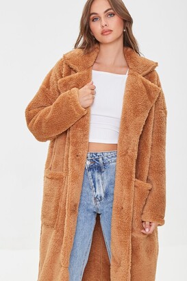 camel fluffy jacket