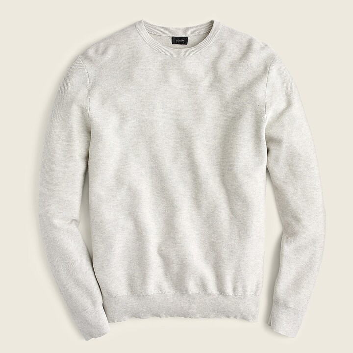 j crew cotton crewneck sweater