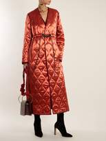 Thumbnail for your product : Roksanda Toledo V Neck Quilted Satin Coat - Womens - Pink
