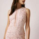 Thumbnail for your product : River Island Womens Nude lace sleeveless bodycon mini dress
